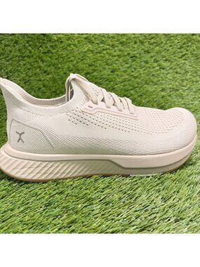 Flux Adapt Runner Beige Gum Womens Size 9 Mens 7.5 Athletic Knit Shoes Sneakers